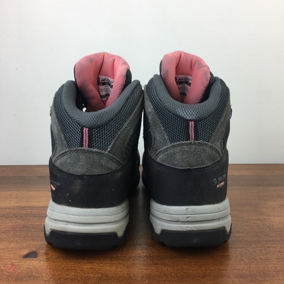 Hi-Tec Women’s Gray Pink 9102 Waterproof Lace Up Ankle Hiking Boots Size 7.5M. - Picture 9 of 11